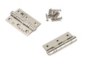 Polished Nickel 3" Ball Bearing Butt Hinge (pair) ss in-situ