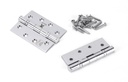 Polished Chrome 4" Ball Bearing Butt Hinge (pair) ss in-situ