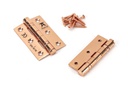 Polished Bronze 3" Ball Bearing Butt Hinge (pair) ss in-situ