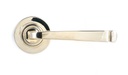 Polished Nickel Avon Round Lever on Rose Set (Plain) - Unsprungnsprung in-situ