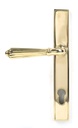 Polished Brass Hinton Slimline Lever Espag. Lock Set in-situ
