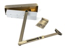 Aged Brass Size 2-5 Door Closer &amp; Cover in-situ