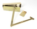 Polished Brass Size 2-5 Door Closer &amp; Cover in-situ