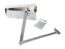 Polished Chrome Size 2-5 Door Closer &amp; Cover in-situ