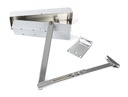 Polished Chrome Size 2-5 Door Closer & Cover in-situ