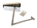 Polished Nickel Size 2-5 Door Closer & Cover in-situ