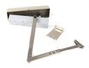 Polished Nickel Size 2-5 Door Closer &amp; Cover in-situ