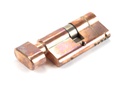 Polished Bronze 30/30 5pin Euro Cylinder/Thumbturn KA in-situ