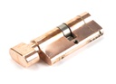 Polished Bronze 35/35 5pin Euro Cylinder/Thumbturn KA in-situ