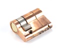 Polished Bronze 30/10 5pin Single Cylinder in-situ