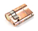 Polished Bronze 35/10 5pin Single Cylinder in-situ