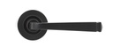 Aged Bronze Avon Round Lever on Rose Set (Plain) - Unsprung in-situ