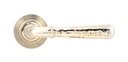 Pol. Nickel Hammered Newbury Lever on Rose Set (Beehive) - Unsprung in-situ