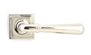 Polished Nickel Newbury Lever on Rose Set (Square) in-situ