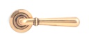 Polished Bronze Newbury Lever on Rose Set (Plain) in-situ