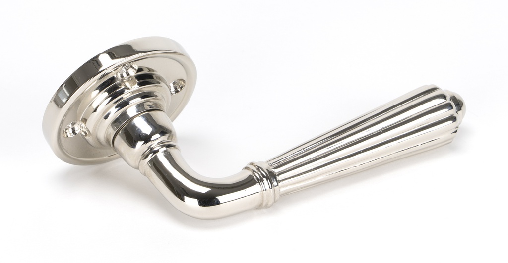 Polished Nickel Hinton Lever on Rose Set - Unsprung in-situ