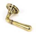 Aged Brass Newbury Lever on Rose Set - Unsprung in-situ