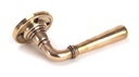 Polished Bronze Newbury Lever on Rose Set - Unsprung in-situ