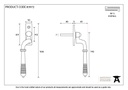 Aged Bronze Reeded Espag - LH - 83972 - Technical Drawing