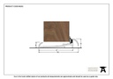 Aluminium 1219mm OUM/6 Threshold - 90202 - Technical Drawing