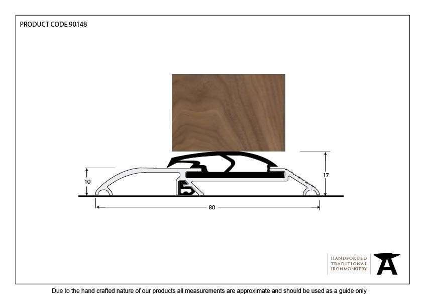 Aluminium 933mm Threshex Sill - 90148 - Technical Drawing