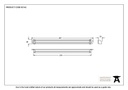 Aluminium Medium Canopy 297mm - 92142 - Technical Drawing