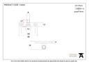 Antique Pewter Cranked Stay Pin - 33456 - Technical Drawing