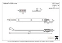 Beeswax 12&quot; Peardrop Stay - 33149 - Technical Drawing