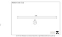 Beeswax 1.5m Curtain Pole - 83616 - Technical Drawing