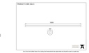 Beeswax 1m Curtain Pole - 83615 - Technical Drawing