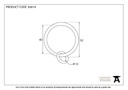 Beeswax Curtain Ring - 83619 - Technical Drawing