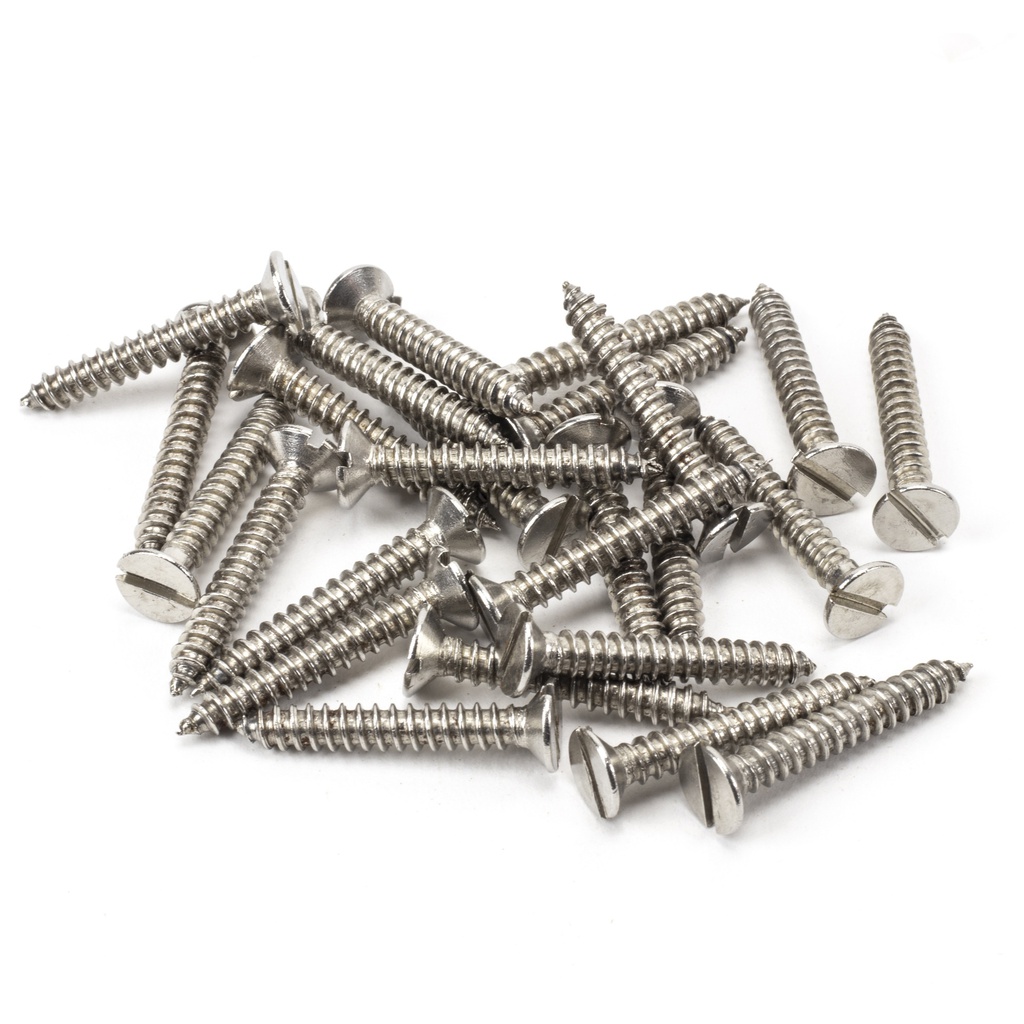Stainless Steel 8x1¼" Countersunk Screws (25) - 92907