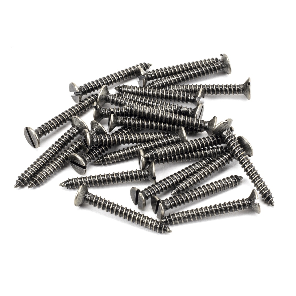 Pewter 8x1¼" Countersunk Screws (25) - 92953