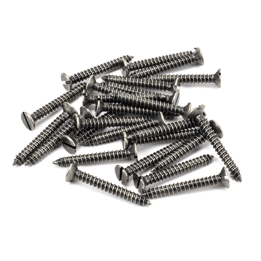 Pewter 8x1¼&quot; Countersunk Screws (25) - 92953