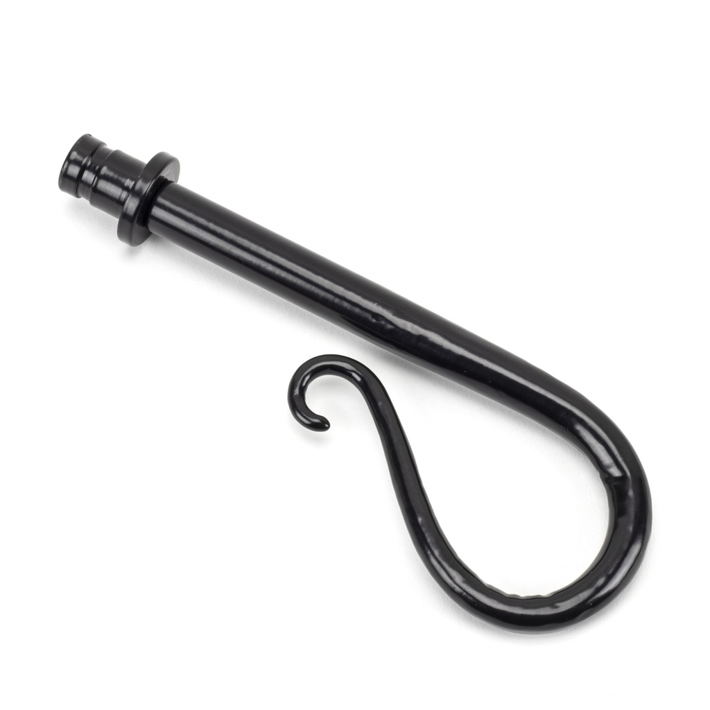 Black Shepherd's Crook Curtain Finial (pair) - 49902