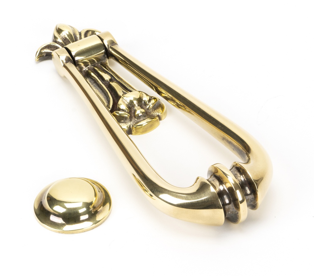 Aged Brass Loop Door Knocker - 49550