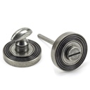 Pewter Round Thumbturn Set (Beehive) - 45753