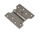 Aged Bronze 4&quot; x 2&quot; x 4&quot; Parliament Hinge (pair) ss - 49560