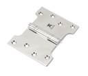 Polished SS 4&quot; x 3&quot; x 5&quot; Parliament Hinge (pair) - 49578