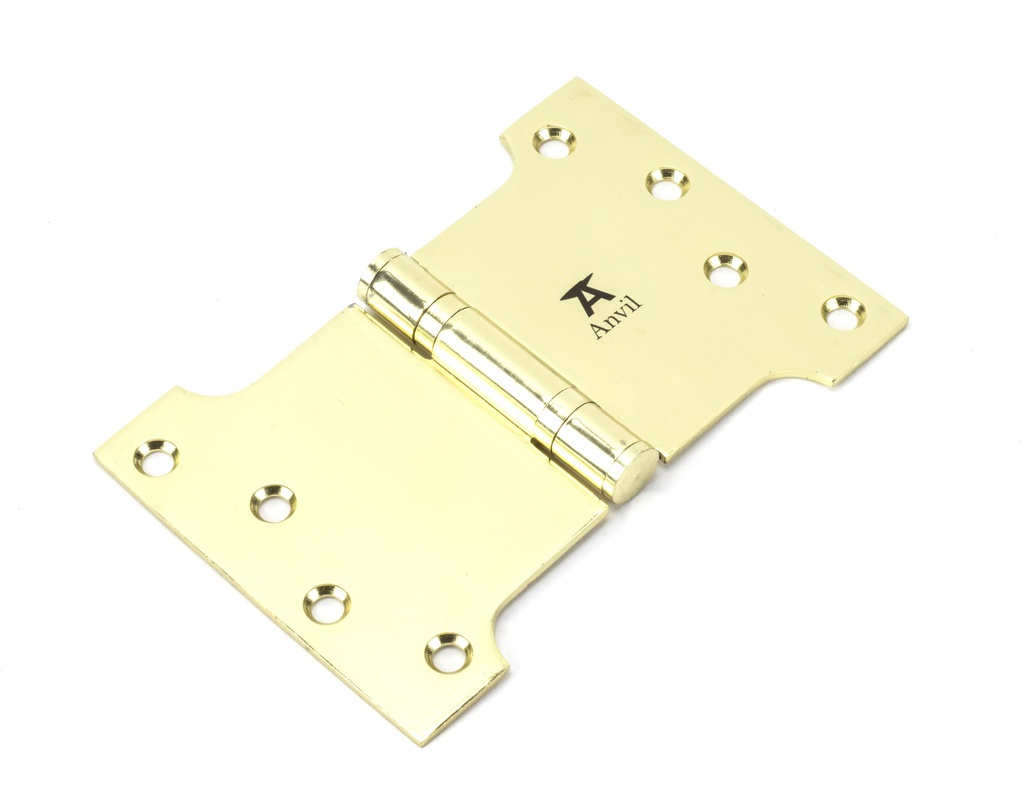 Polished Brass 4" x 4" x 6" Parliament Hinge (pair) ss - 49556