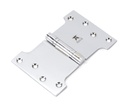 Polished Chrome 4&quot; x 4&quot; x 6&quot; Parliament Hinge (pair) ss - 49559