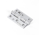 Polished Chrome 3&quot; Ball Bearing Butt Hinge (pair) ss - 49575