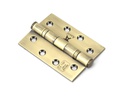 Aged Brass 4&quot; Ball Bearing Butt Hinge (pair) ss - 49570