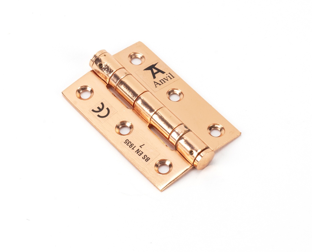 Polished Bronze 3&quot; Ball Bearing Butt Hinge (pair) ss - 46525