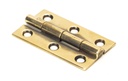 Aged Brass 2&quot; Butt Hinge (pair) - 49583