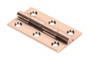 Polished Bronze 2" Butt Hinge (pair) - 49922
