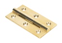 Polished Brass 2.5&quot; Butt Hinge (pair) - 49924