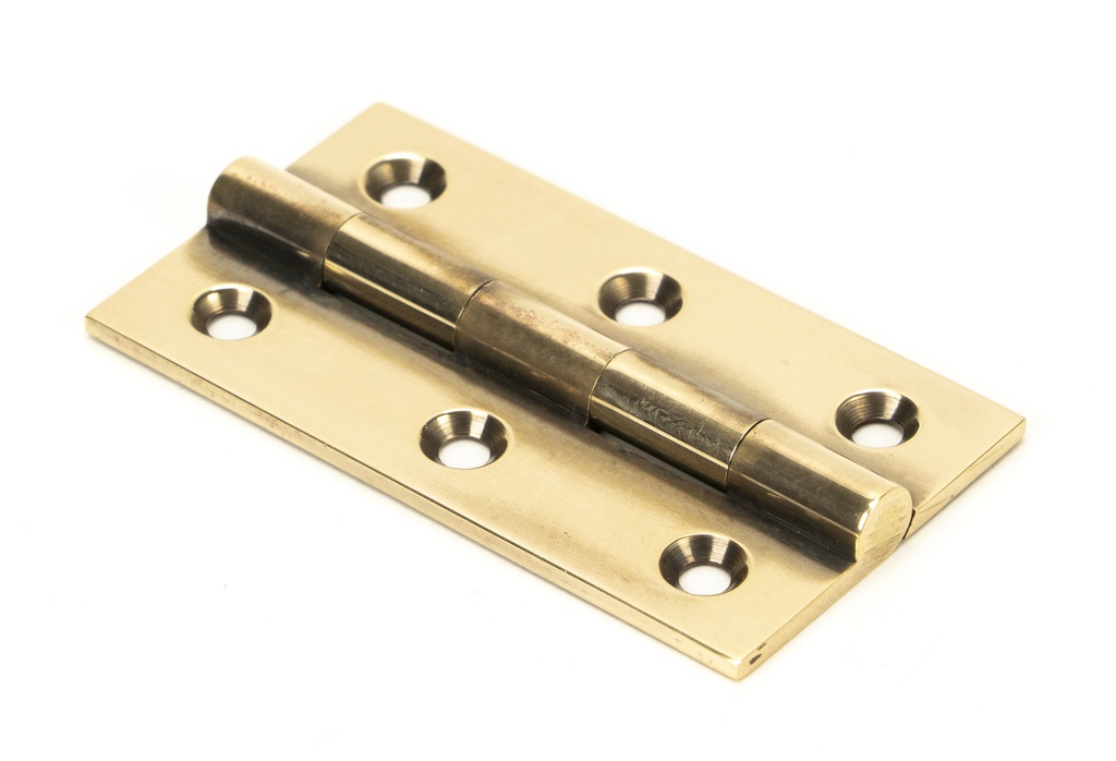 Aged Brass 2.5&quot; Butt Hinge (pair) - 49925