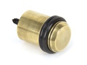 Aged Brass Floor Mounted Door Stop - 91514