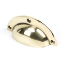 Aged Brass 4&quot; Plain Drawer Pull - 91522